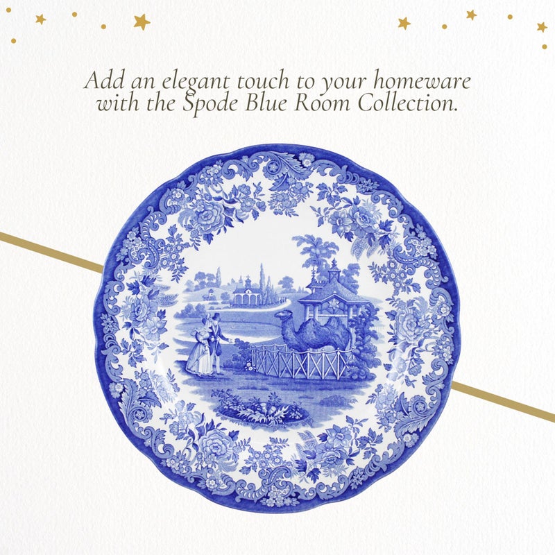 Spode Blue Room Zoological Plate Set, Set of 6-10.5-Inch Earthenware Dinner Plates Featuring Exotic Animal Motifs - Fine Tableware for Dining or Display - Microwave & Dishwasher Safe - Image 5